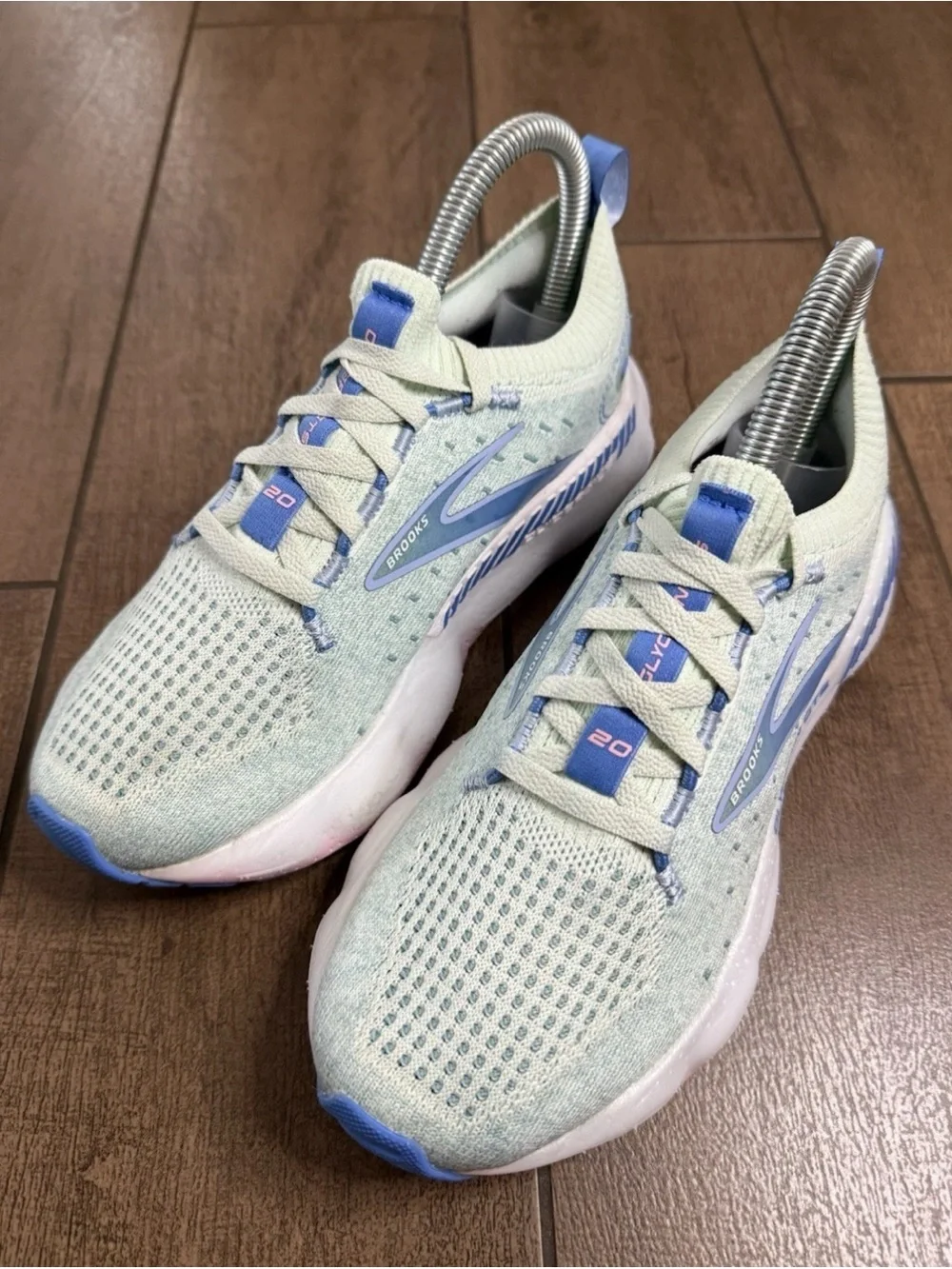 Brooks Glycerin GTS 20 Blue Green White 120721B409 Women's Sz 5